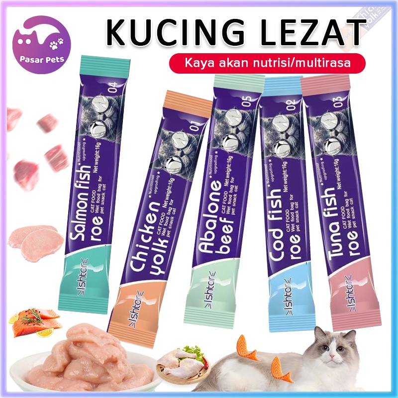 Jual 50pcs Snack Kucing Camilan Kucing Creamy Treats Kucing Cat Treats ...