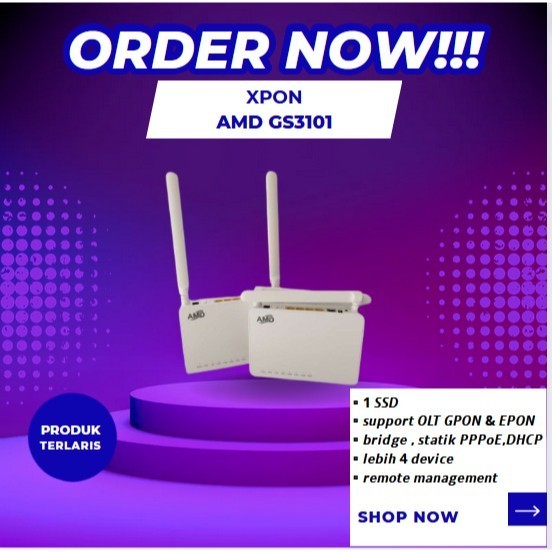 Jual XPON AMD GS3101 EPON GPON + ADAPTOR | Shopee Indonesia