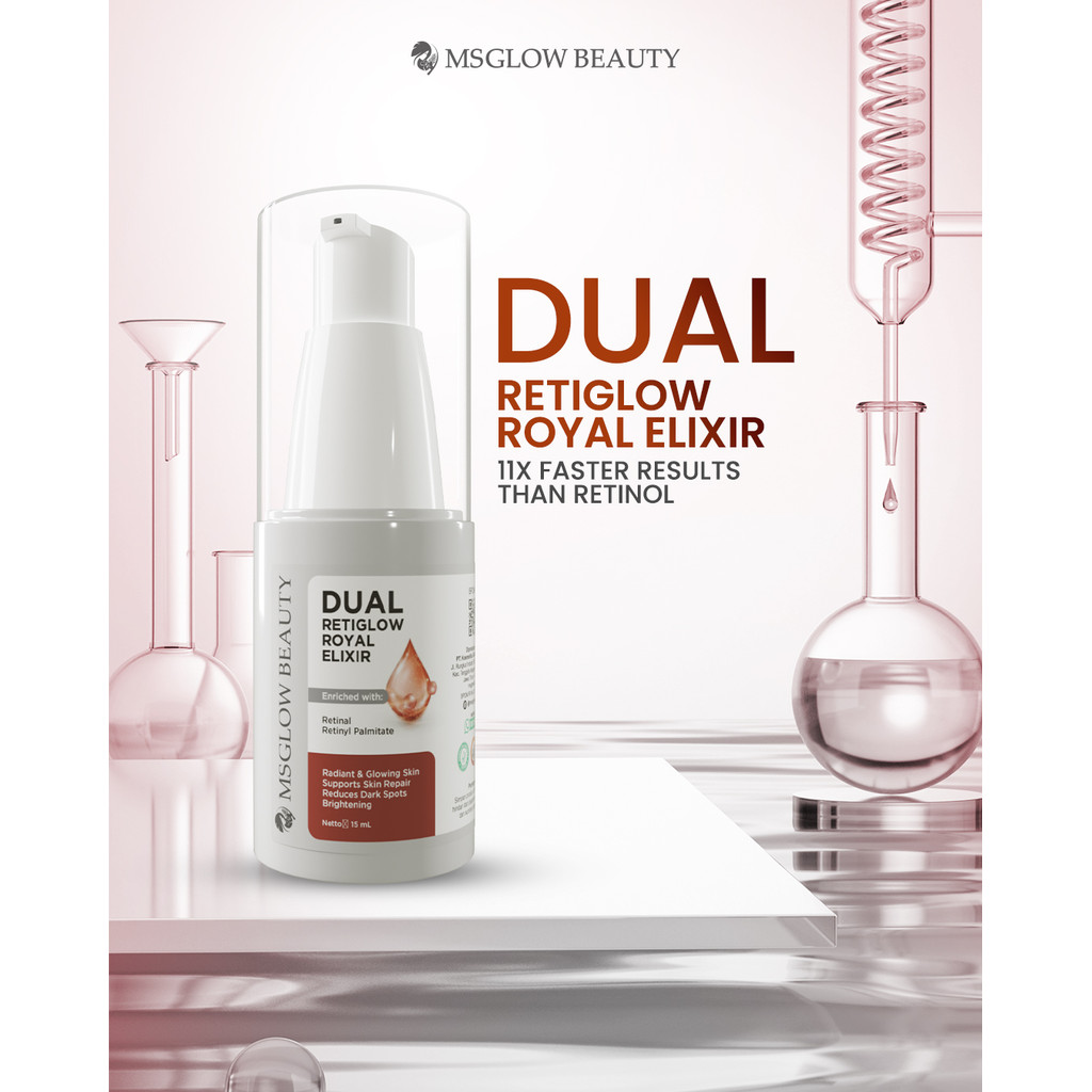 Jual MS GLOW Dual Retiglow Royal Elixir Penghilang Bekas Noda Hitam ...