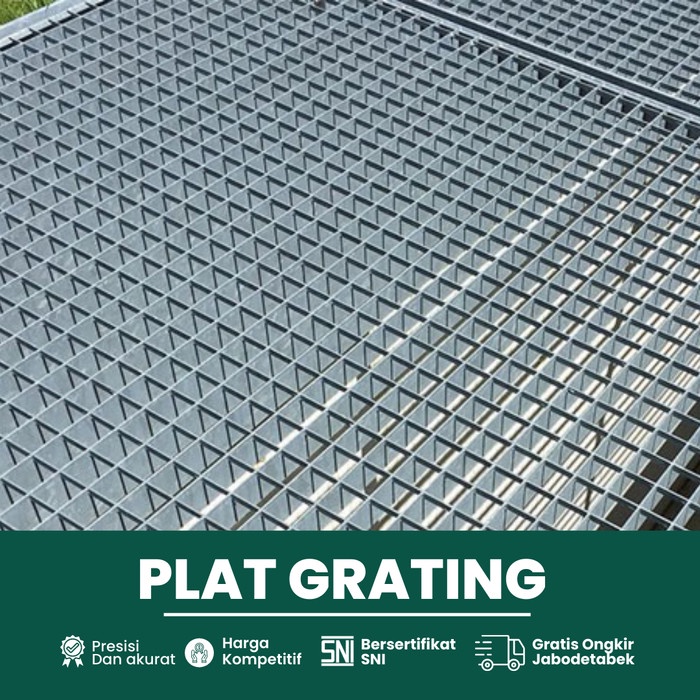 Jual Plat Grating Polos 25mm x 90cm x 5mm x 6M SNI Plain Steel Grating ...