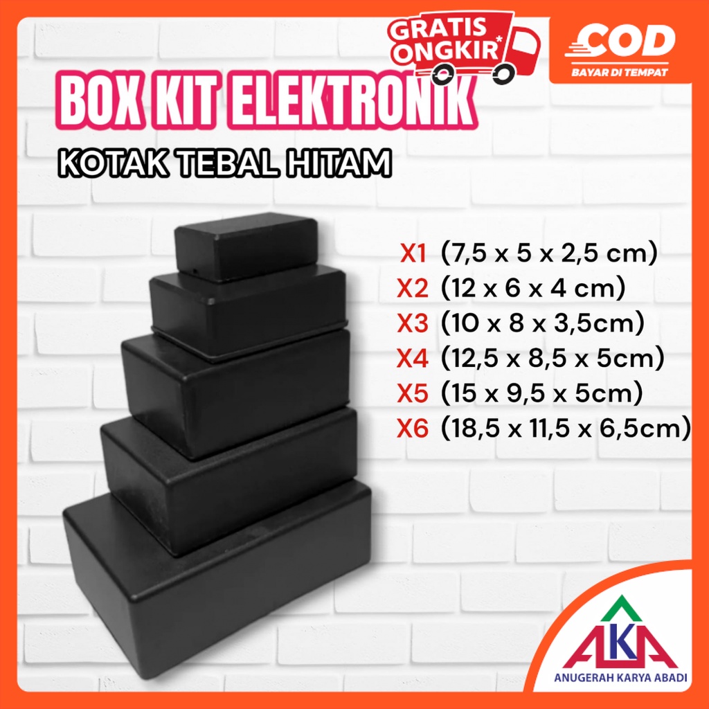 Jual Box / Kotak / Casing Plastik Kit Rangkaian Komponen Elektronik DIY ...
