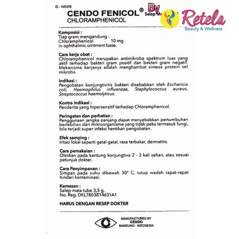 Jual CENDO FENICOL EYE OINT 3 5GR Shopee Indonesia