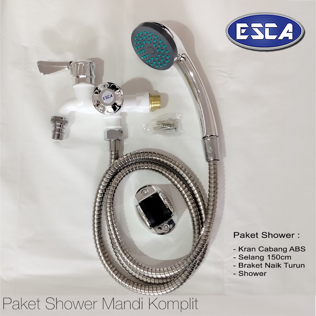 Jual Termurah Esca Paket Shower Mandi Shower Standar Komplit Kran Murah Lebay Hemat