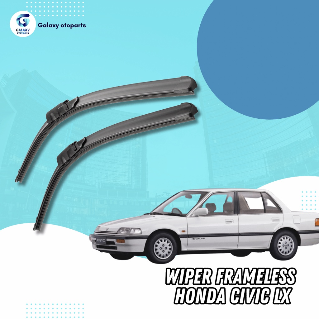 Jual Wiper Frameless Honda Civic Lx Tanpa Rangka Besi Set Kiri