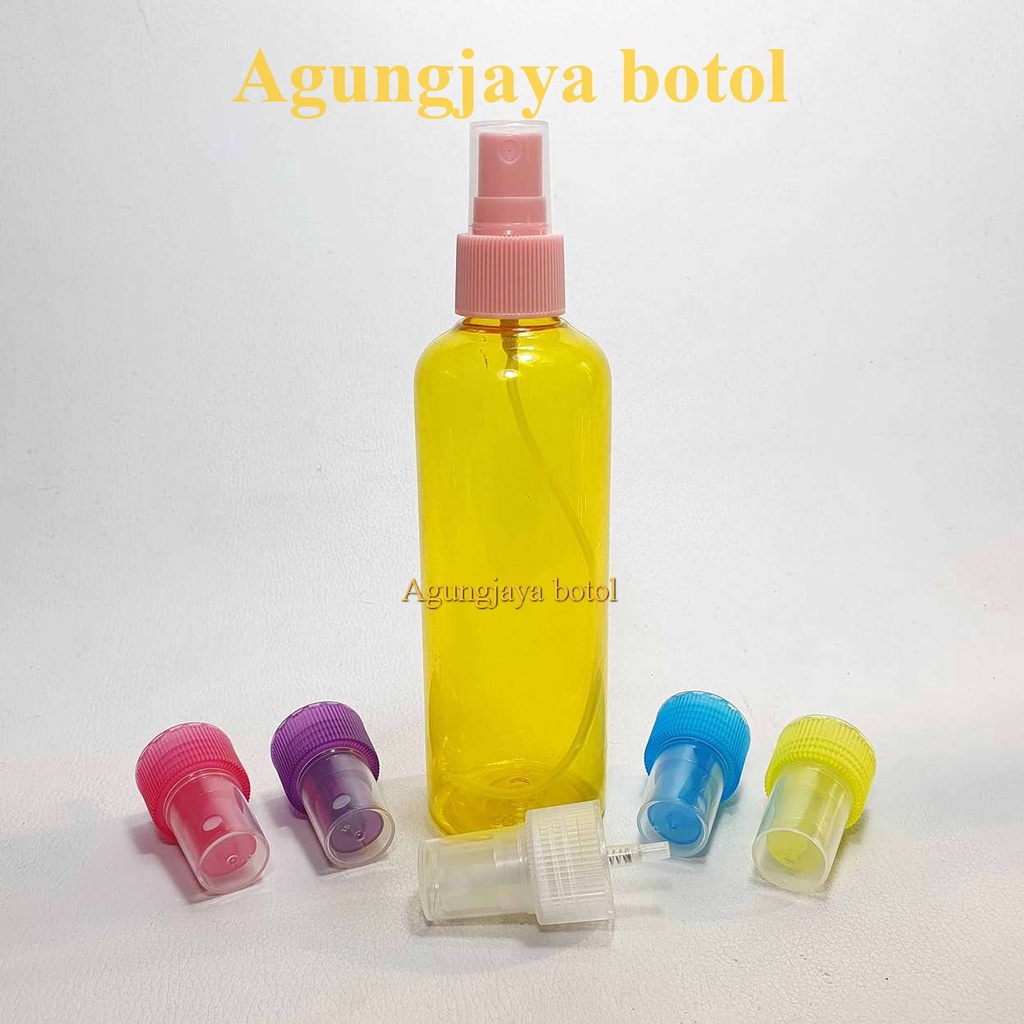 Jual Botol Pet 250 ml BR Kuning Tutup Spray / Botol Plastik / Botol ...
