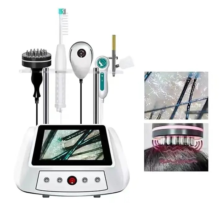 Jual Mesin perawatan rambut rontok LED penumbuh rambut 5in1 perangkat ...