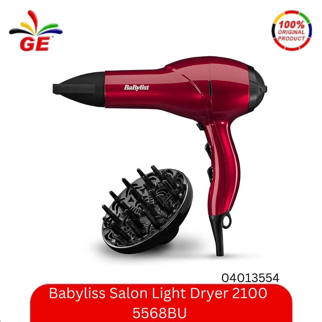 Babyliss 2100w salon outlet light hair dryer