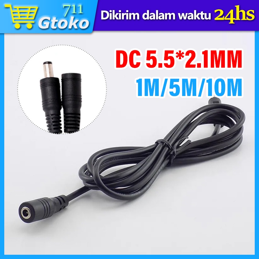 Jual Kabel Extension DC 5.5 X 2.1 mm Male Female Jack Power