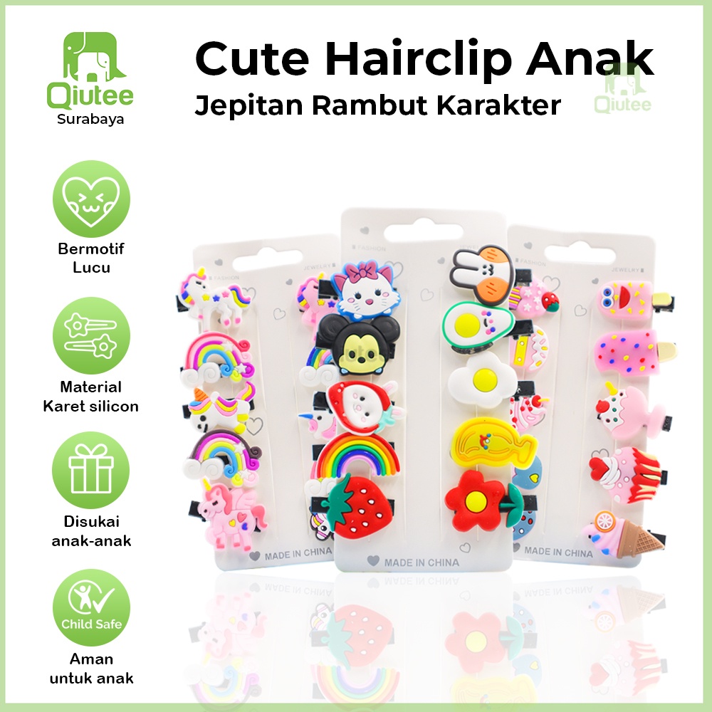 Jual TERMURAH!! Jepitan Rambut Anak Lucu Motif Karakter Aksesoris ...