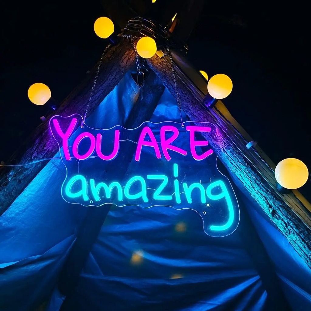 Jual You Are Amazing Neon Signs for Bedroom Wall,Cute Light Up Sign for ...