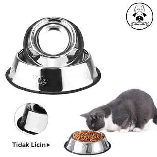 ChongChong - Mangkok Tempat Makan Minum Anjing Kucing Stainless Steel Wadah Stainles Anti Selip