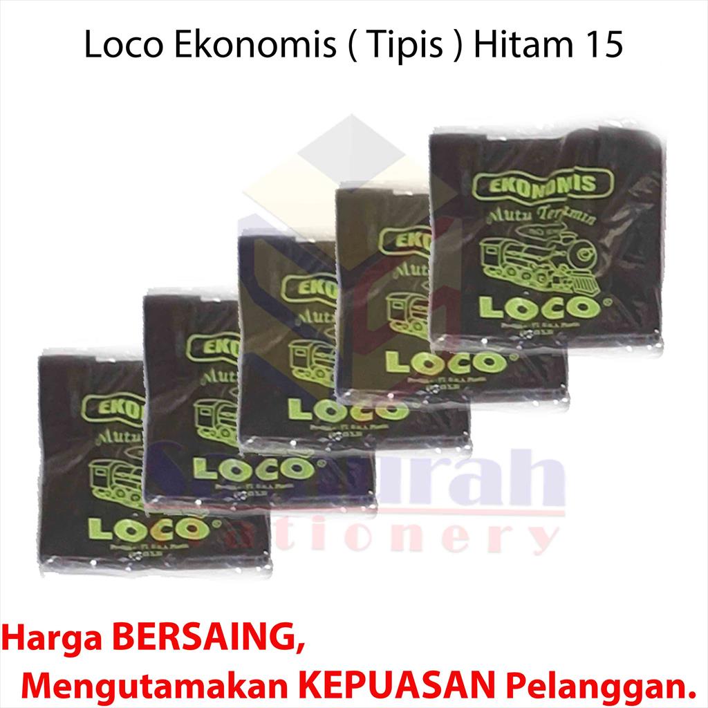 Jual Plastik HD Loco Ekonomis 15 x 30 Hitam / Kantong Kresek Plastic ...
