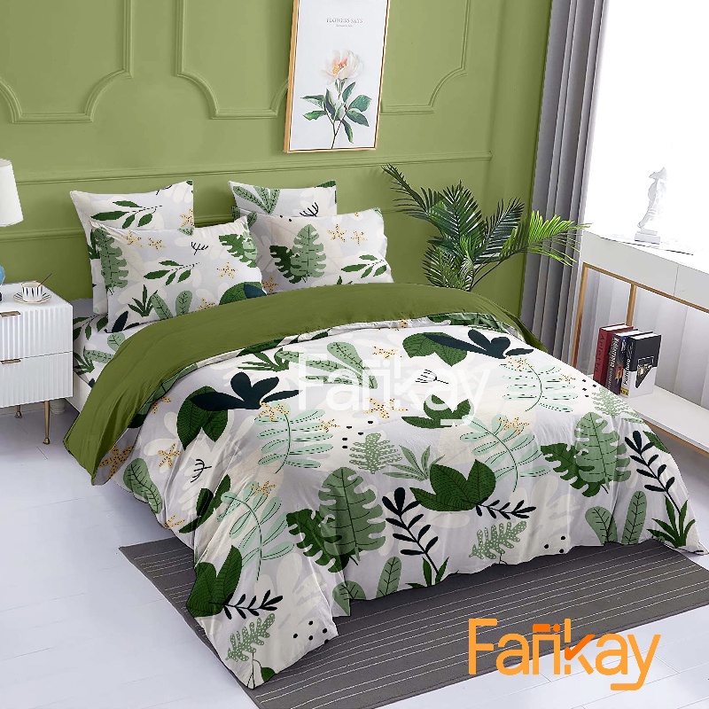 Jual Bed Cover Set Sprei Succulent Mix Sage - Ukuran Lengkap 90x200 ...