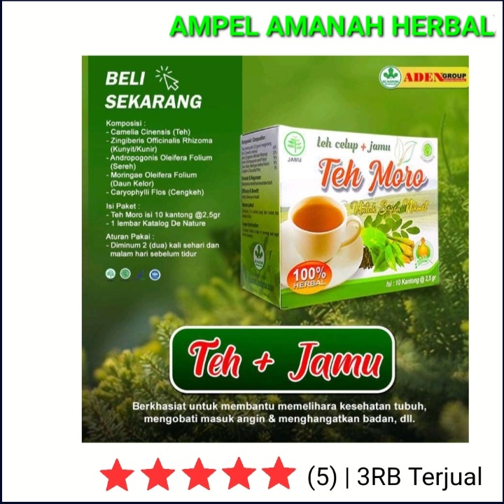 Jual Teh Moro Teh Jamu Herbal De Nature 1 box | Shopee Indonesia