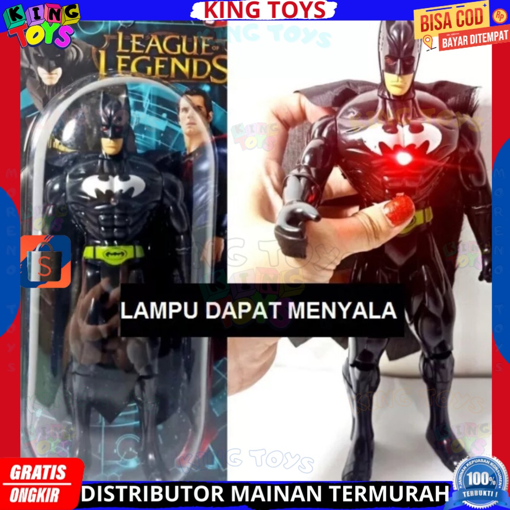 Jual Mainan Anak Robot Btmn Nyala Lampu Figure Karakter Superhero