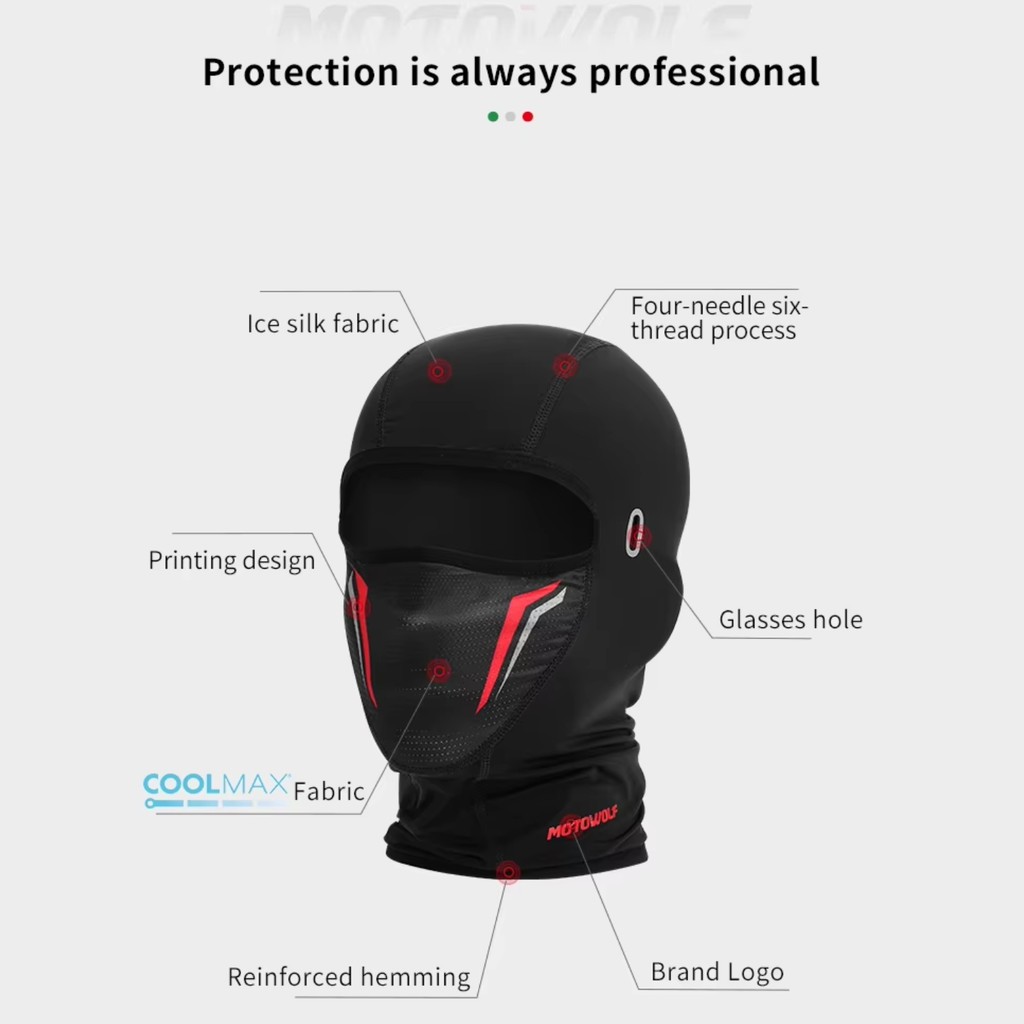 Jual Motowolf MDL1919 Masker Wajah Balaclava Slayer Sepeda Motor ...