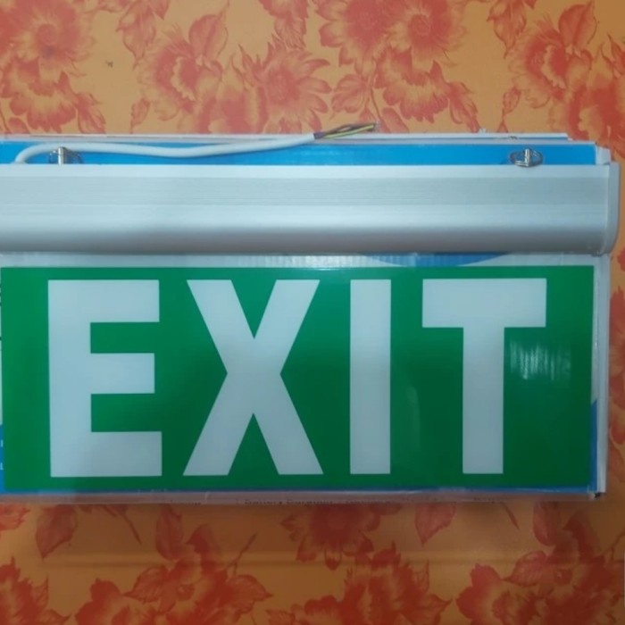 Jual Lampu Exit Led Kaca Sisi Exit Sign Led Muka M Gbr Exit