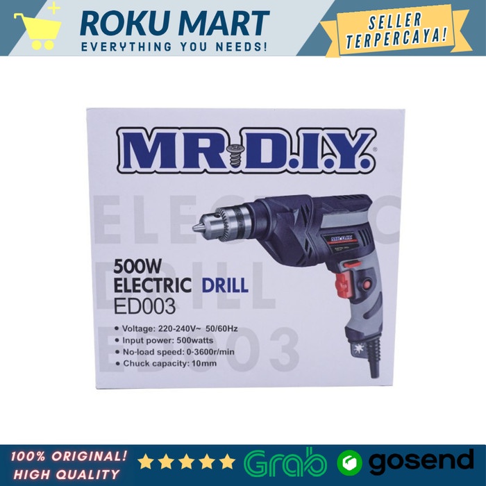 Jual MR DIY ELECTRIC DRILL ED003 BOR ELEKTRIK MR DIY ID003