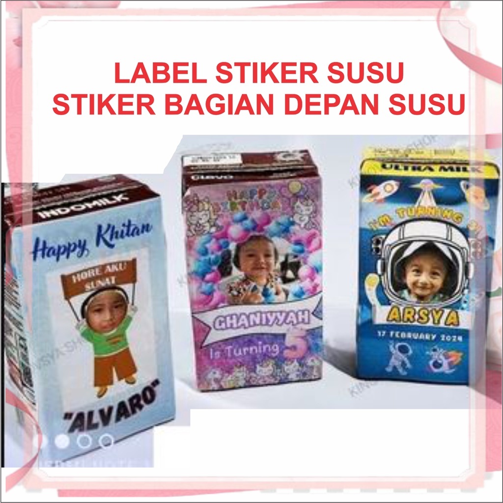Jual Custom Label Susu Kotak Unik Murah Terlaris | Shopee Indonesia