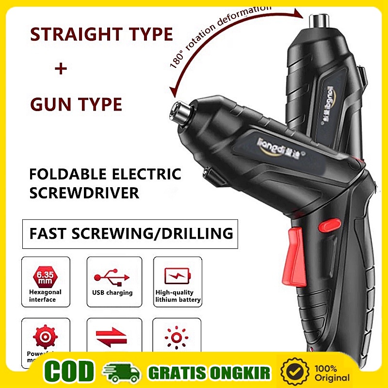 Jual Bor Mini Pcs Mesin Bor Cordless Mini Screwdriver Bor Listrik Baterai V Cas Bor