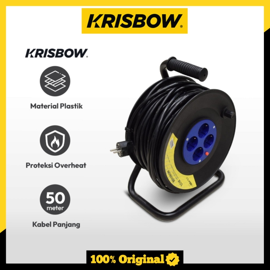 Jual Krisbow Kabel Roll 50 Mtr | Shopee Indonesia