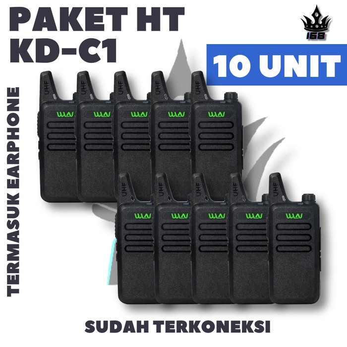 Jual Paket Ht Wln Kdc Kd C Uhf Walkie Talkie Wlan C Two Way Radio Promo Terbaru Shopee