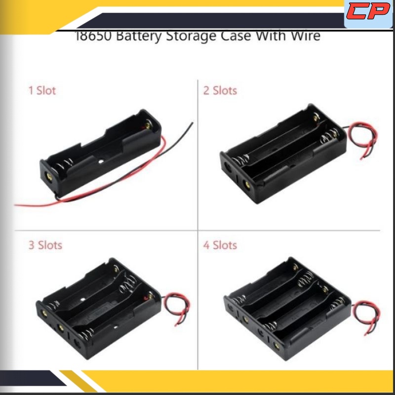 Jual Case Battery Holder / Tempat Kotak Box Dudukan Baterai 18650 LI ...