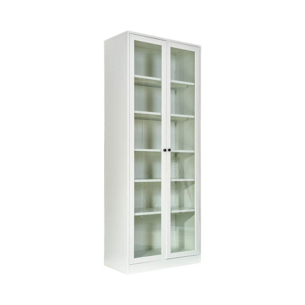 Jual Informa Logan Rak Buku Pintu Kaca - Putih Bookshelf Books Storage ...