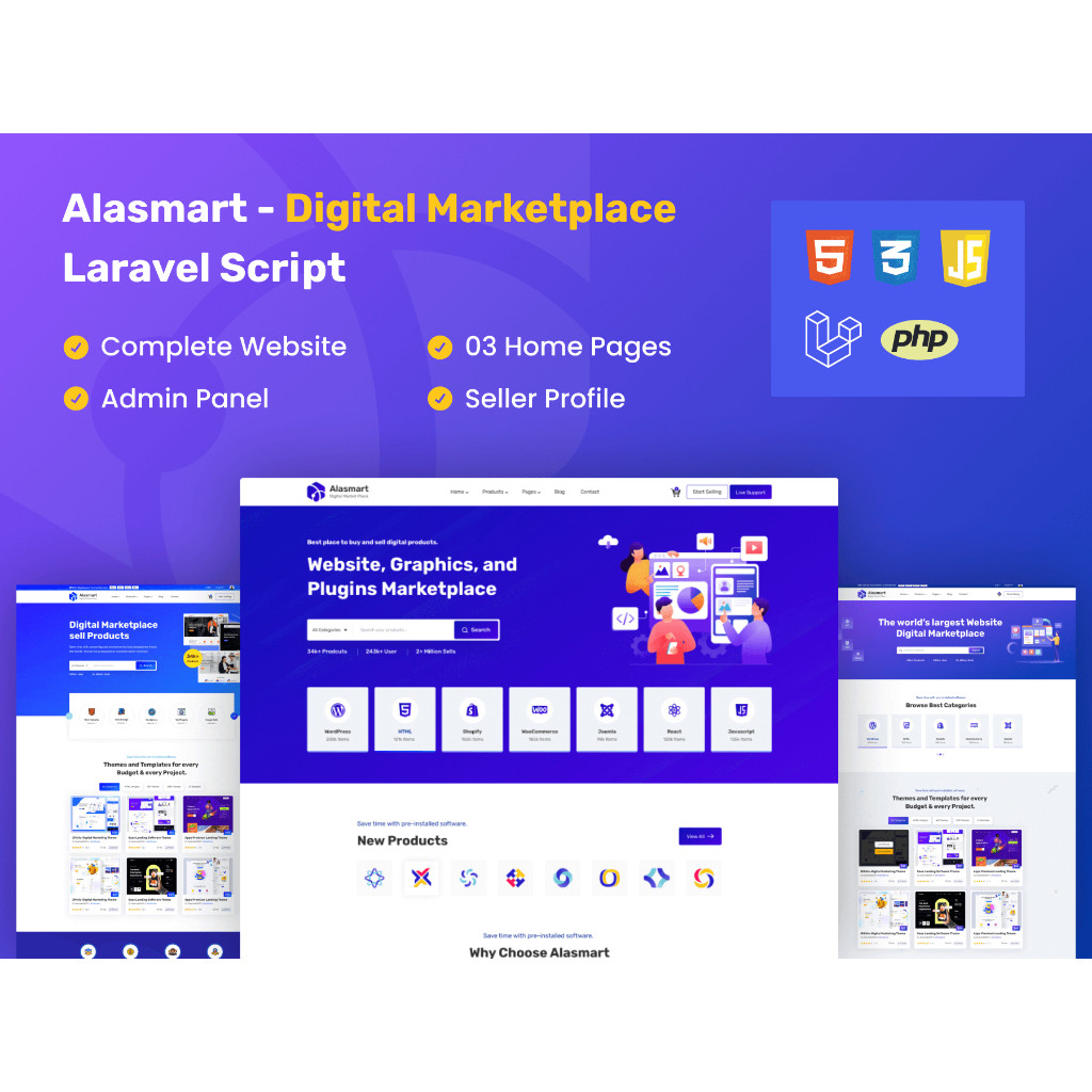 Jual Source Code Laravel - Alasmart - Digital Product Download ...