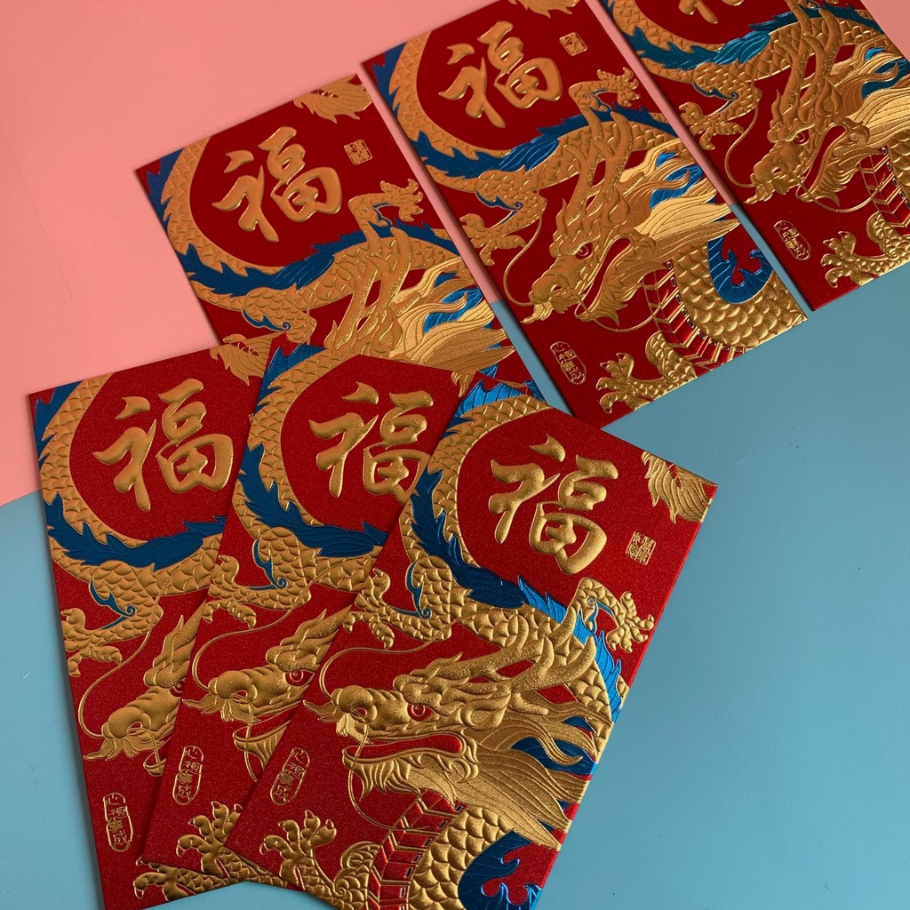 Jual Premium Angpao Dragon Chinese New Year Sincia Angpau Shio Naga Imlek Tahun Baru Hongbao 5956