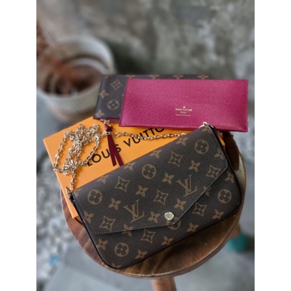 Louis Vuitton Calfskin Felicie Insert (SHF-23332) – LuxeDH