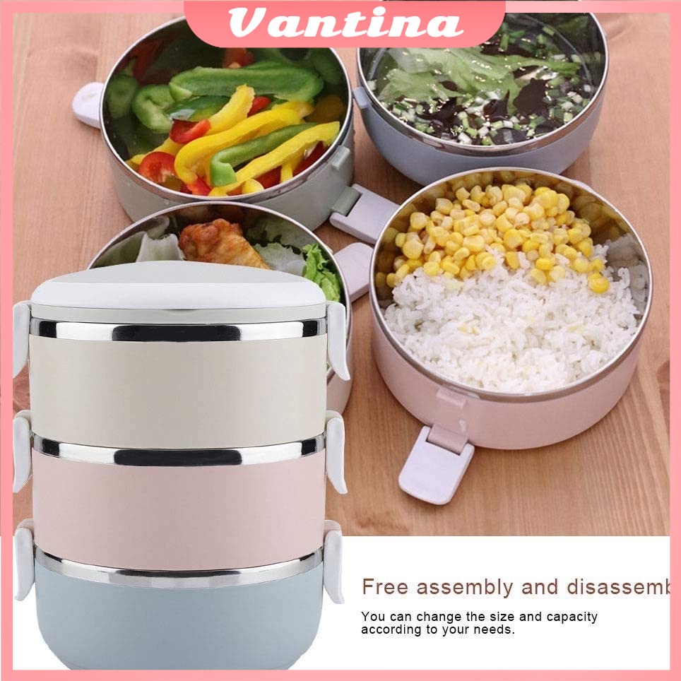 Jual Rantang Stainless 2 susun tahan panas/Idul Fitri Rantang Susun ...