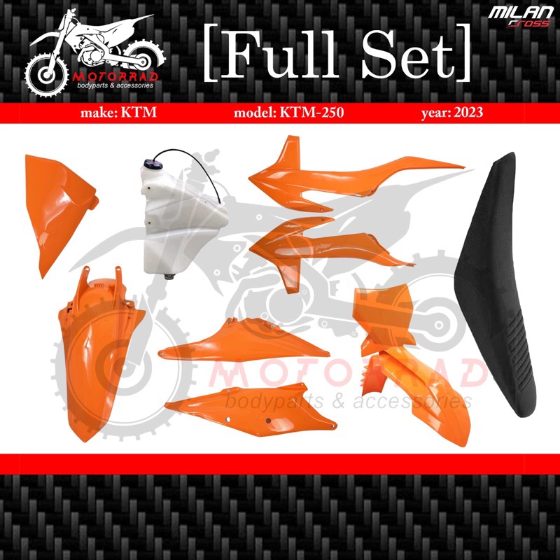 Jual BODY FULL SET KTM 250 2023 TANGKI ENDURO KOMPLIT RANGKA CUSTOM