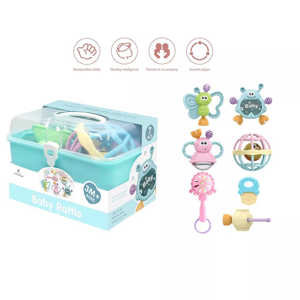 Jual 11 pcs mainan shake teether Kids toys Mainan perkembangan anak