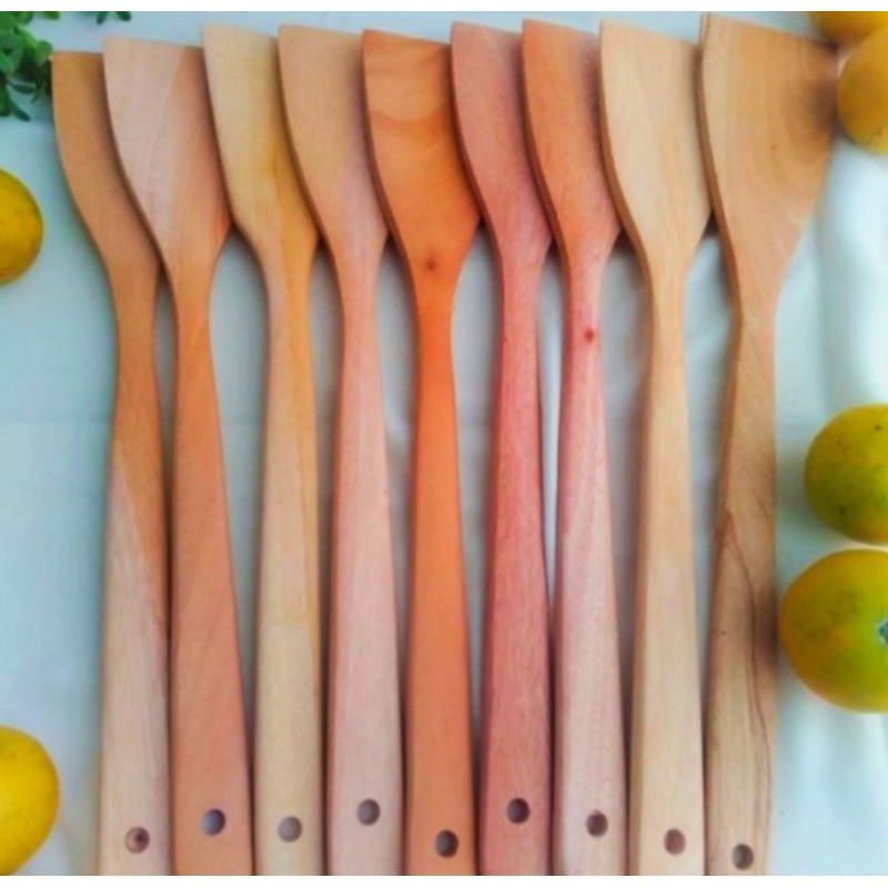 Jual Murah Meriah !!! Spatula Kayu panjang 30cm / Sutil kayu Shopee