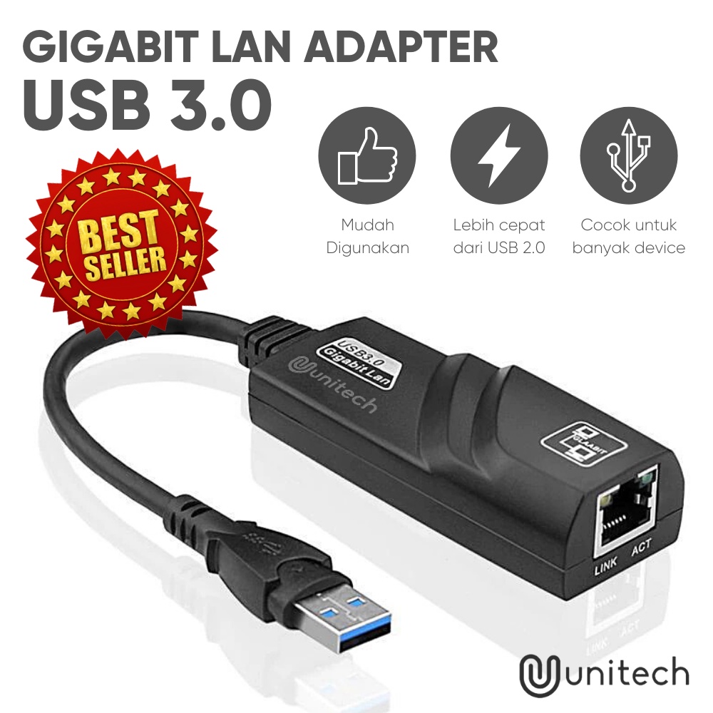 Jual USB LAN Network Adapter 2.0 / 3.0 Ethernet Rj45 LAN untuk Komputer ...