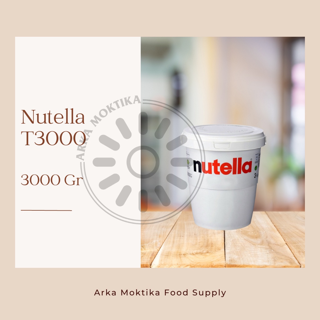 Jual Nutella Chocolate Spread Hazelnut Selai Coklat Hazelnut 3000gram