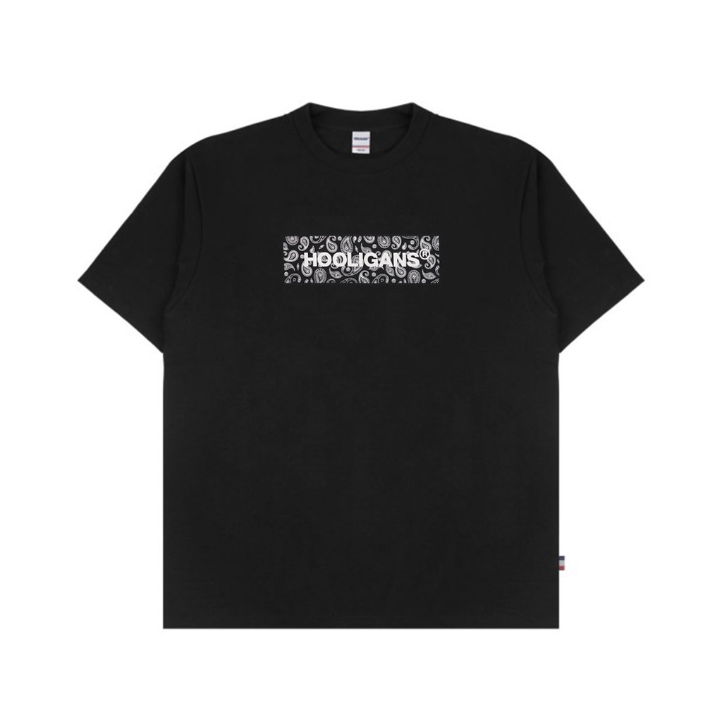 Jual HOOLIGANS T-Shirt Paisley Box Black | Shopee Indonesia