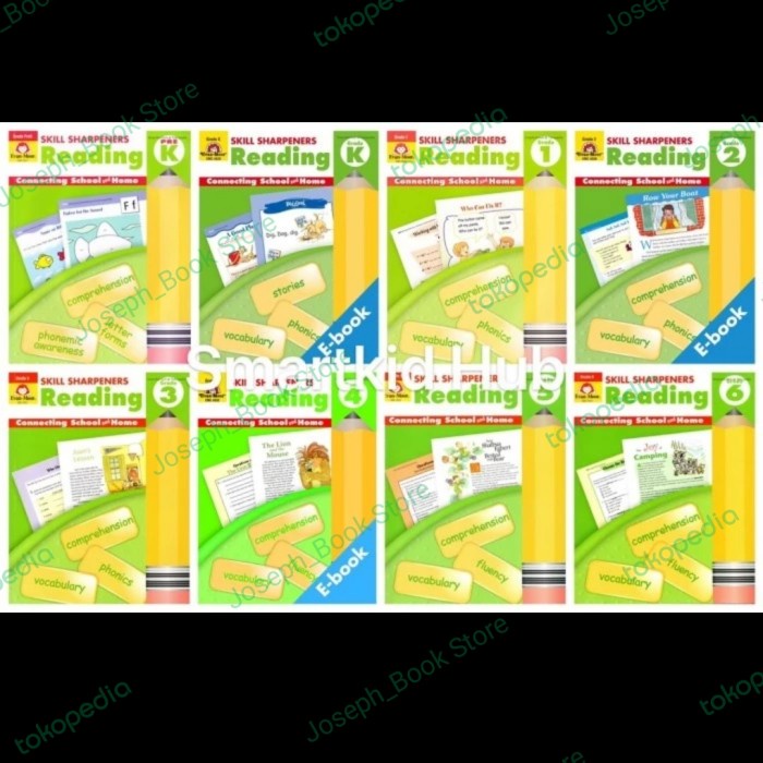 Jual Buku Evan Moor Skill Sharpeners Reading PreK/K/1/2/3/4/5/6 - Pre K ...