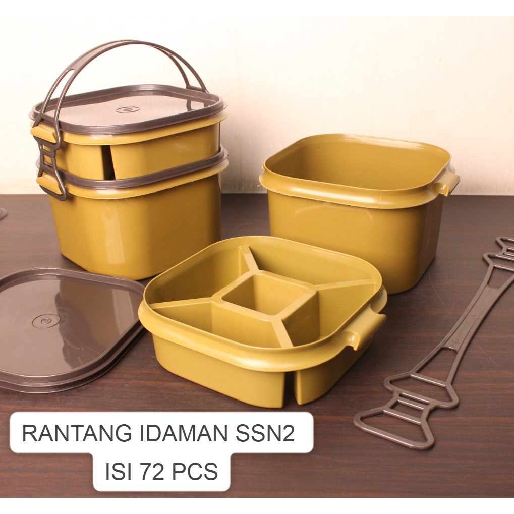 Jual RANTANG PLASTIK/RANTANG SEGI IDAMAN SSN 2 ISI 72 PCS | Shopee ...