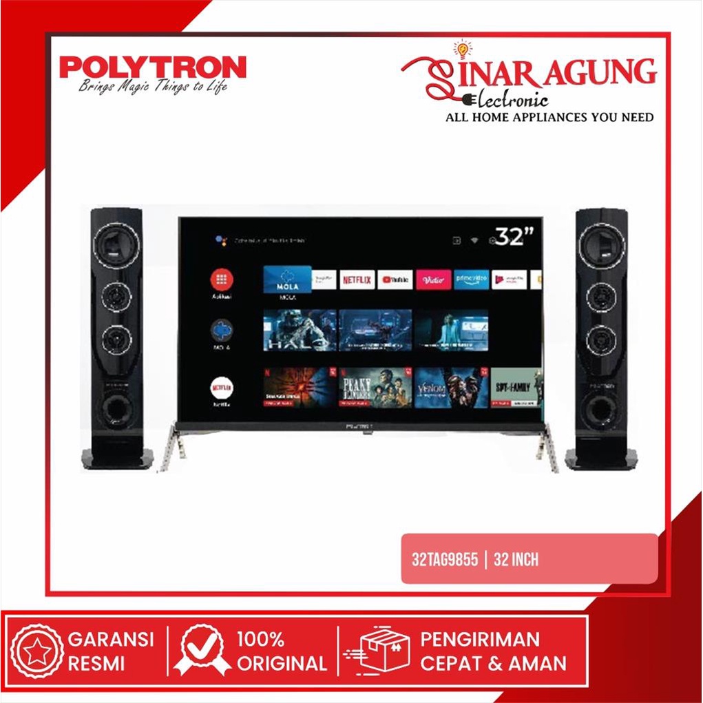 Jual [COD] SMART TV / ANDROID TV POLYTRON PLD-32TAG9855 (32 INCH ...
