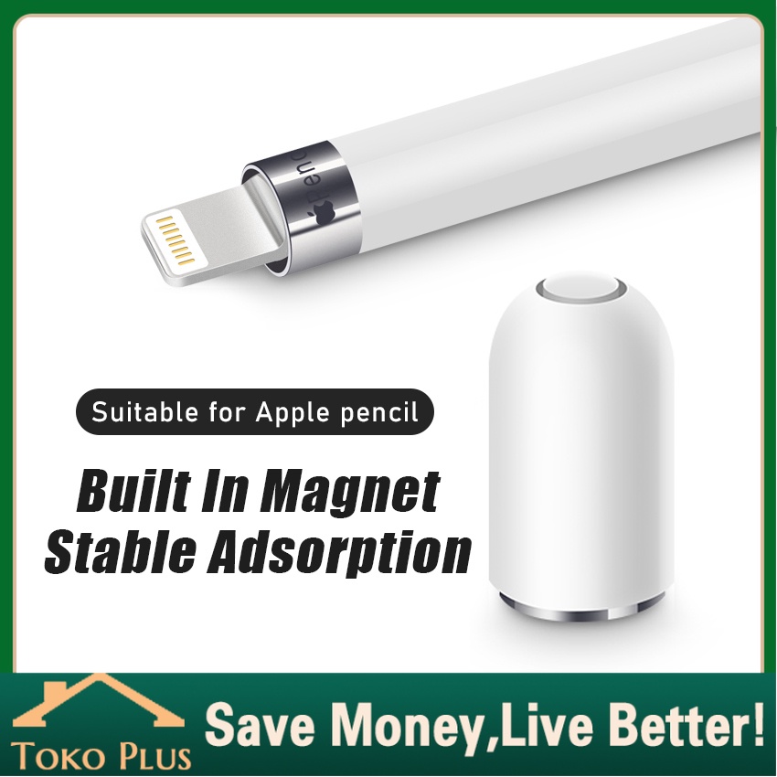 Jual Apple Pencil Cap Magnetic--Replacement Cap For Apple Pencil Gen 1 ...