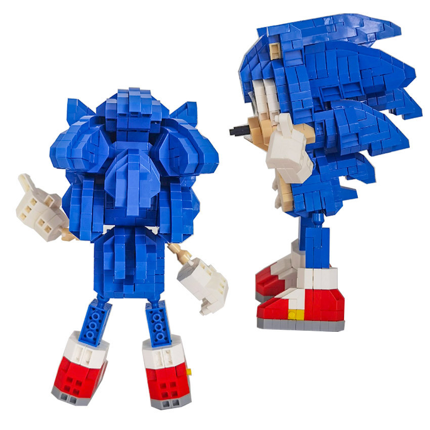 Jual Nano Blocks Figur Sonic 3D Model, Mainan Blok Susun, Bricks Anime ...