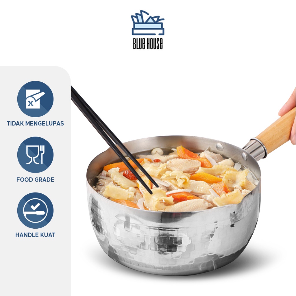 Jual Panci Mie Rebus Susu Gagang Kayu Japanese Style Pan Aluminum Tebal ...