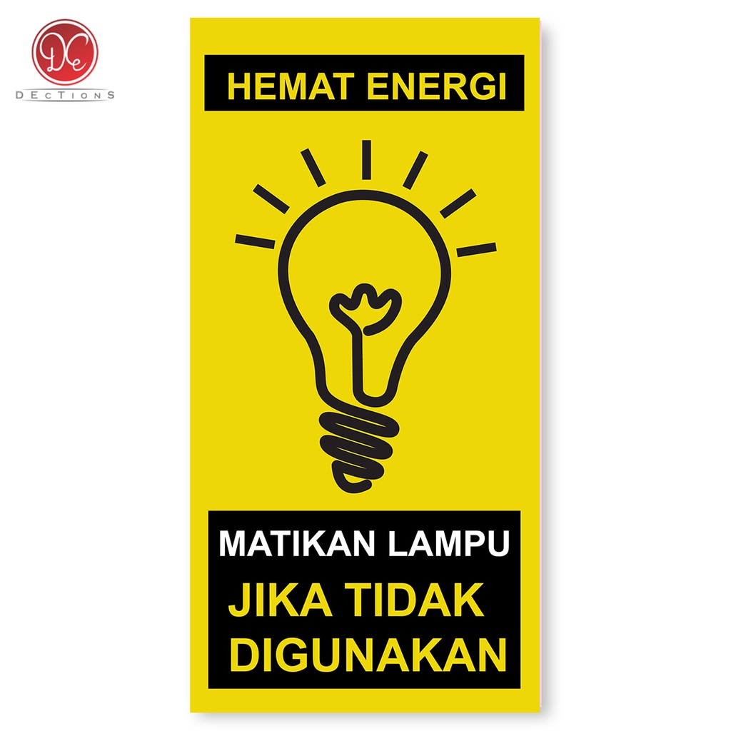 Jual Dections Quote Hiasan Dinding Ajakan Hemat Energi Dekorasi Rumah ...