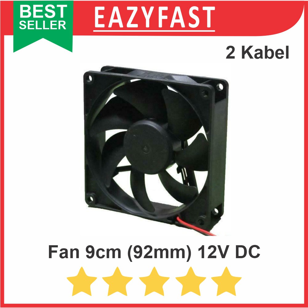 Jual Fan 9cm 90mm 92mm 12v DC Kipas Komputer PC CPU Case Casing