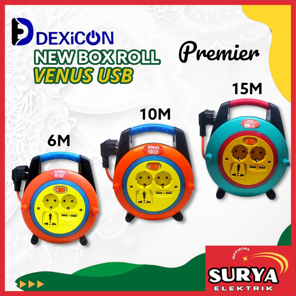 Jual Kabel Roll DEXICON VENUS USB 6 / 10 / 15 Meter Cable / Kabel ...