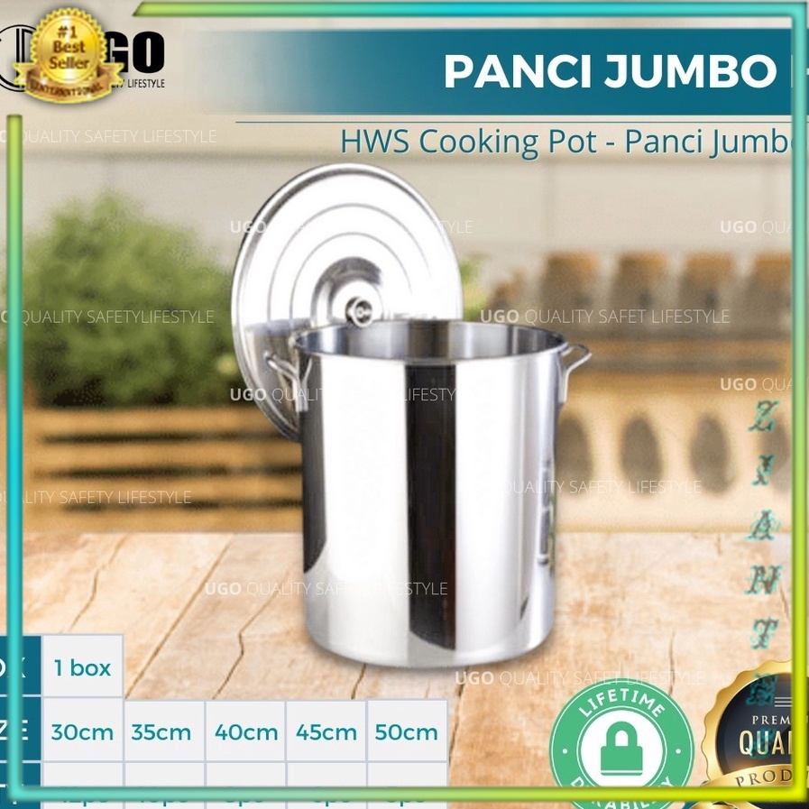 Jual Panci Masak Mie Jumbo Besar Stainless Steel Tebal Ukuran 30 Cm Khusus Gojek Shopee Indonesia 6240