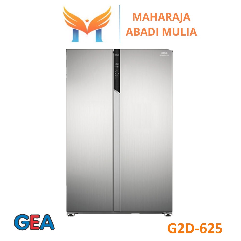 Jual Kulkas 2 Pintu Gea G2d-625 Side By Side Inox Garansi Resmi