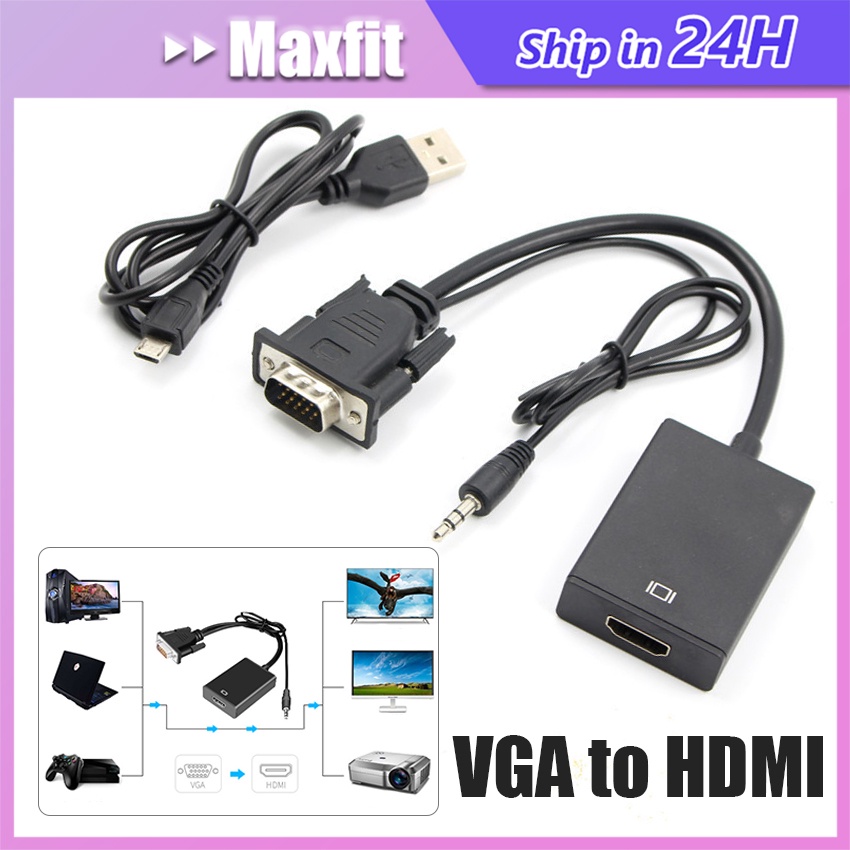 Hdmi Cable Vga Male To Usb Female Adapter Male VGA To Female HDMI